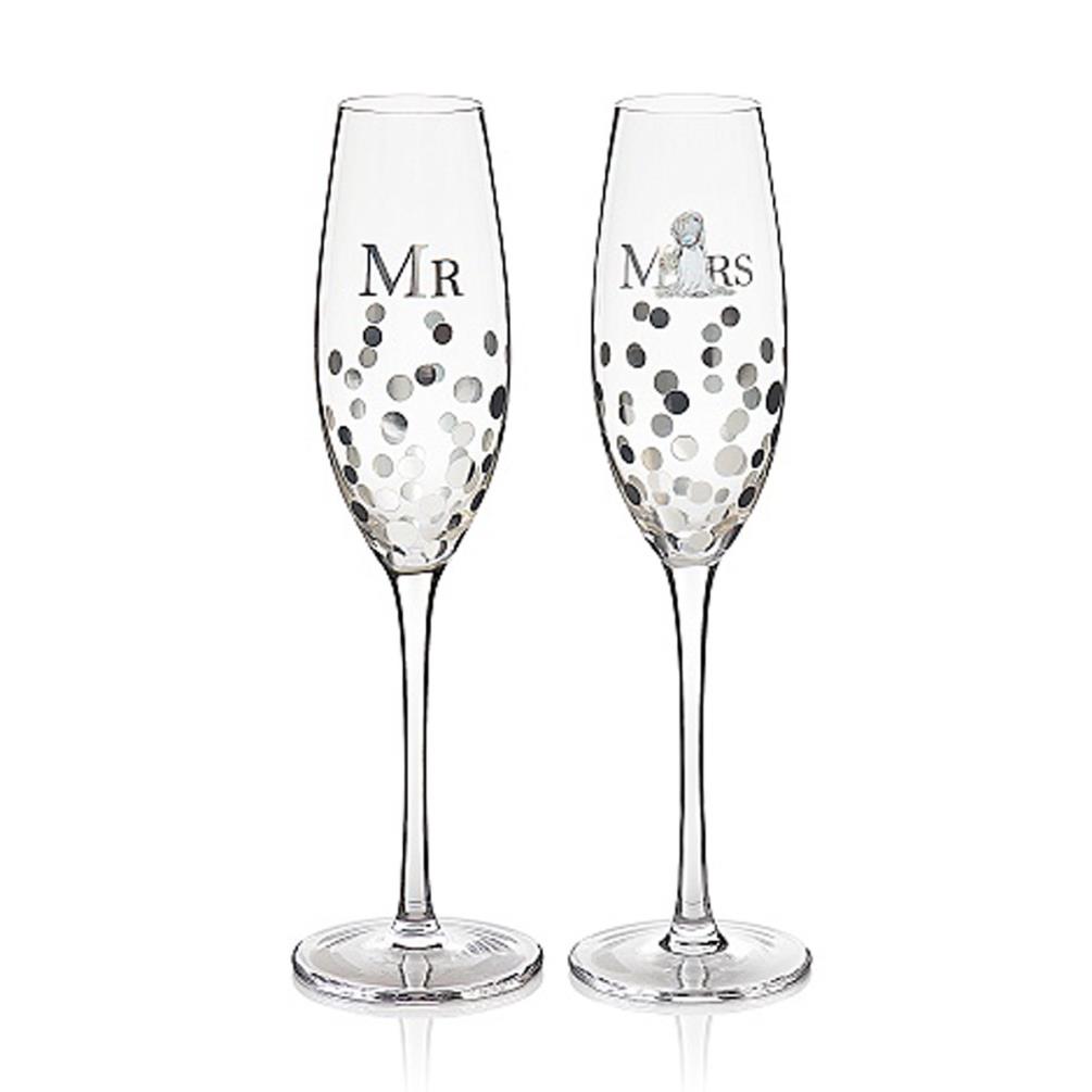 Mr & Mrs Me to You Bear Champagne Flutes Extra Image 1